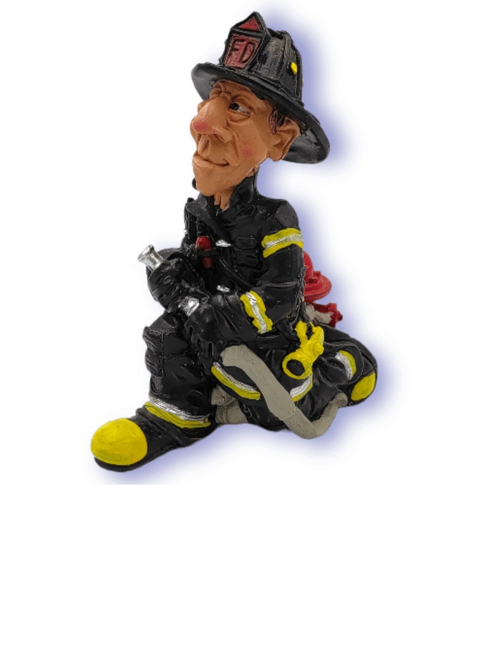 Handmade Humorous Firefighter Figurine – Collectible Decorative Statue